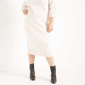 Cable knit skirt - ELOQUII